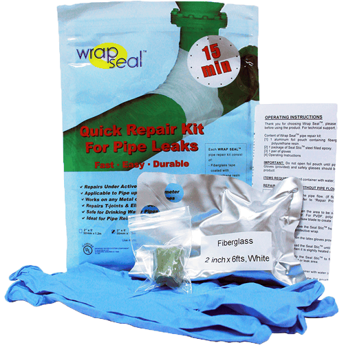 1433 CONJUNTO DE REPARO R PIDO PARA VAZAMENTOS EM TUBULA ES WRAP SEAL - LEAK REPAIR PRODUCTS (PT)