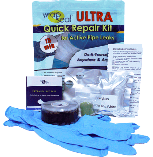 1512 CONJUNTO DE REPARO R PIDO PARA VAZAMENTOS ATIVOS EM TUBULA ES WRAP SEAL ULTRA - ACTIVE LEAK REPAIR KIT (PT)