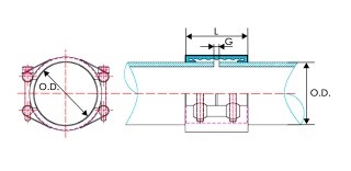 1629 Clamp side1 - LEAK REPAIR CLAMPS (ID)